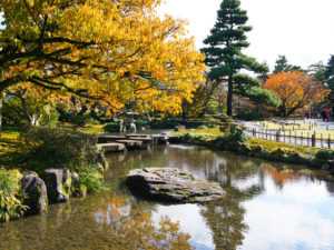 兼六園　雁行橋