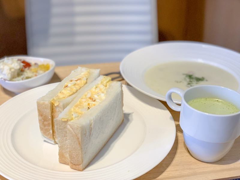 食パン道　たまごサンドセット