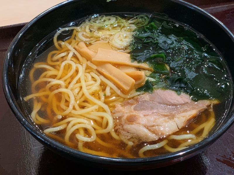 サンマリーン長野の食堂で食べたラーメン